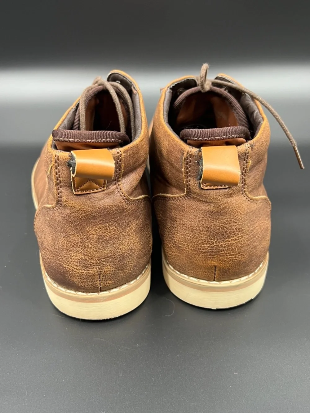 Madden by Steve Madden Men's Bulit Chukka Ankle Boots Size 12M Brown Lace up